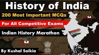 HISTORY OF INDIA MARATHON In Assamese | ভাৰতৰ ইতিহাস অসমীয়াত | Top 200 MCQs #assamcompetitiveexam
