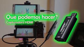 Que podemos hacer con una capturadora HDMI económico?
