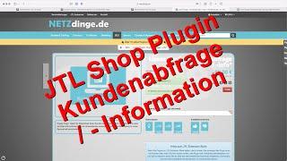 JTL Shop Plugin: "Kundenabfrage / -info"