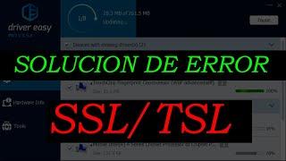 SOLUCIÓN de error (SSL/TSL) de descarga de drivers con Driver Easy