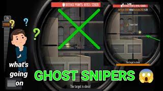 Sniper3D pvp arena ghost snipers are thay cheats &game glitche or using APK mod???