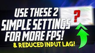  These 2 Simple settings can improve FPS and REDUCE input latency in MOST GAMES *BEST SETTINGS* 