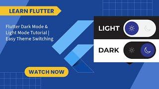 Implementing Dark Mode & Light Mode in Flutter | Theme Management Guide