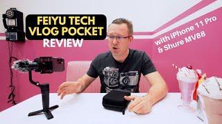 VLOG Pocket - BEST gimbal for iPhone 11 Pro with Shure MV88