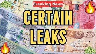 Iraqi DinarCertain LeaksNews Guru Intel Update IQD Value to USD