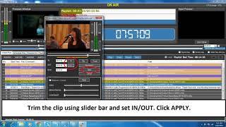 How to trim a clip in Insta playout Insta Web TV