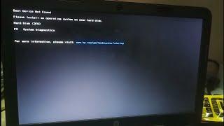 Hard disk 3f0 boot device not found  f2 system diagnostic it helper
