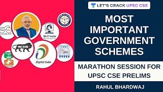 Most Important Government Schemes | Mega Marathon Session | Crack UPSC CSE/IAS