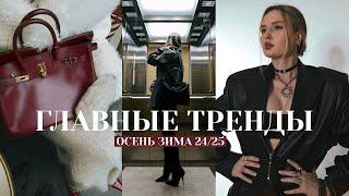  ГЛАВНЫЕ МОДНЫЕ ТРЕНДЫ ОСЕНЬ ЗИМА 24/25 | Стилизую в луках и обзор показов | что модно