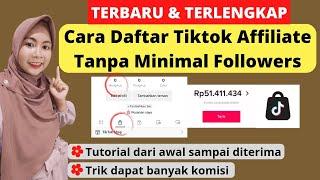 TERBARU ! CARA DAFTAR TIKTOK AFFILIATE TANPA MINIMAL FOLLOWERS