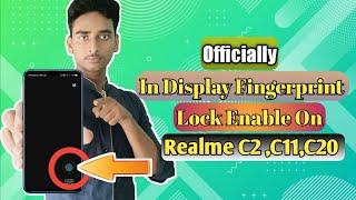 In Display Fingerprint Lock Enable On Realme C2 & C11 & C20 | Relame C20 & C11 & C2 Fingerprint Lock