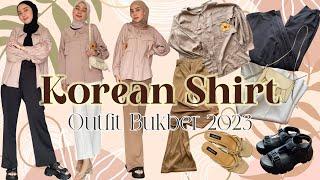 SHOPEE HAUL KEMEJA KOREA EDISI BUKBER 2023 #SpallSpillLebaran5