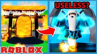 The New Infinity Stats Dojo Is Out But It's Useless Right Now... Roblox Ninja Legends Update