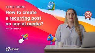 How to create a recurring post on social media?