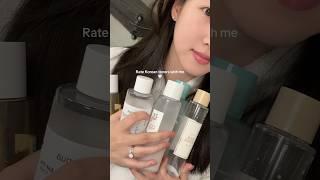 Let's rate korean toners with me! #beautyhacks #skincarehacks #skincaretips #kbeauty #koreanskincare