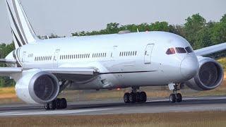 PRIVATE Boeing 787-8(BBJ) HL8508  |  Korean Air - Landing & Take off at Basel Airport.