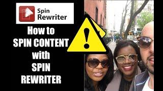How to spin content with Spin Rewriter 12 | Spin Rewriter 12 Demo