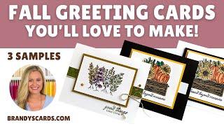 Fall Greeting Cards You Will Love To Make!