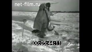 1960г. Хабаровск. Амур. зимняя рыбалка