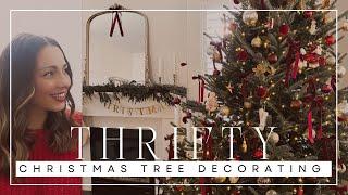 THRIFTY CHRISTMAS TREE DECORATING IDEAS | Christmas home decor on a budget!