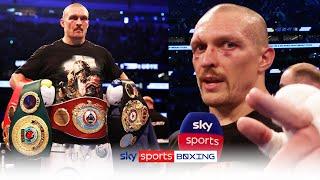 POST-FIGHT! Oleksandr Usyk reacts after beating Anthony Joshua to become world heavyweight champion