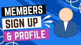 How To Create Members Signup and Profile Page In Wix