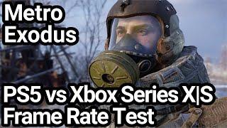 Metro Exodus PS5 vs Xbox Series X|S Frame Rate Comparison
