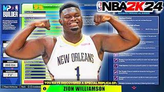 NBA 2K24 ZION WILLIAMSON BUILD - 96 STRENGTH + 94 DRIVING DUNK + 93 POST CONTROL