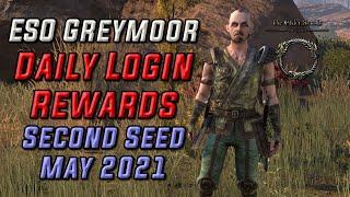 ESO Daily Login Rewards - Second Seed Rewards (May) - ESO Rewards May 2021