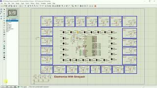 24 Relay | 24 lights Interfacing with 8051 | GPIO Controller | Simulation