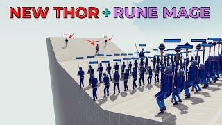 NEW THOR + RUNE MAGE Vs Every Factions | TABS - Totally Accurate Battle Simulator