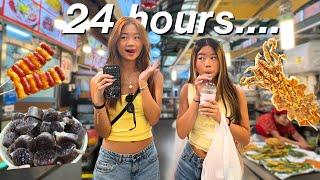 Eating ONLY Korean street foods for 24 hours!