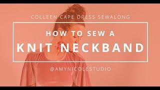 How to Sew a Knit Neckband