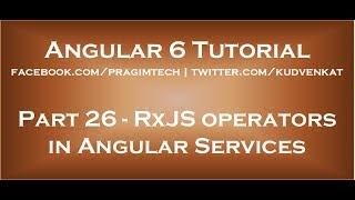 RxJS operators in angular services