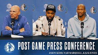 Jason Kidd, Naji Marshall, & Kai Jones | Post Game vs SAC | 03/03/25