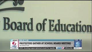 Protestors call out New Hanover County school board over handling of student abuse claims