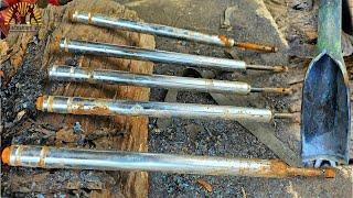 How to make a post hole digger from fork tube