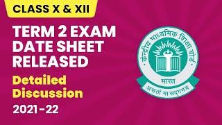 CBSE Term 2 Exam Date Sheet Released | Term 2 Datesheet Class 10 | Datesheet Class 12 (2022-23)