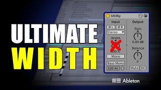 Ableton Live Utility Plugin Secret Trick to Increase Width
