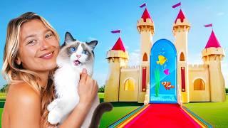 I BUILT A $10,000 DREAM CAT CASTLE!!