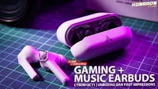 FLYDIGI CYBERFOX T1 Gaming+Music Earbuds. UNBOXING and FIRST IMPRESSIONS