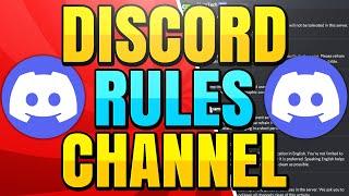 How to Make a Rules Channel on Discord