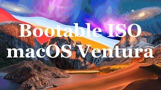 How to create a bootable macOS Ventura iso installer for virtualbox & VMware?