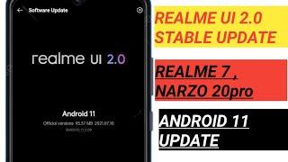 REALME 7 , NARZO 20PRO C.09 NEW UPDATE | July NEW UPDATE NEW FEATURE | REALME UI 2.0 REALME 7,