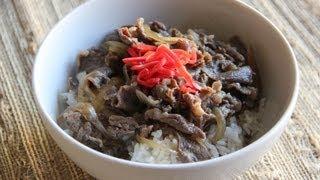 Gyudon (Beef Bowl) - Japanese Cooking 101