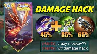 TOP GLOBAL MOSKOV BEST BURST DAMAGE HACK BUILD FOR 2025!! (MUST TRY) MOSKOV BEST BUILD 2025!