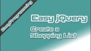 Easy jQuery - Create a simple shopping list app (6)