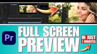 How to View Full Screen Preview | Adobe Premiere Pro 2023