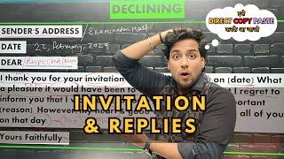 Invitation writing class 12 | invitation and reply class 12 | by Rahul Dwivedi