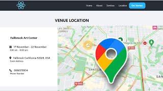 How to Add or Embed a Google Map Location in React JS : A Beginner's Guide